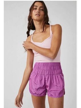 Free People Movement Way Home Shorts in Fuschia Magenta